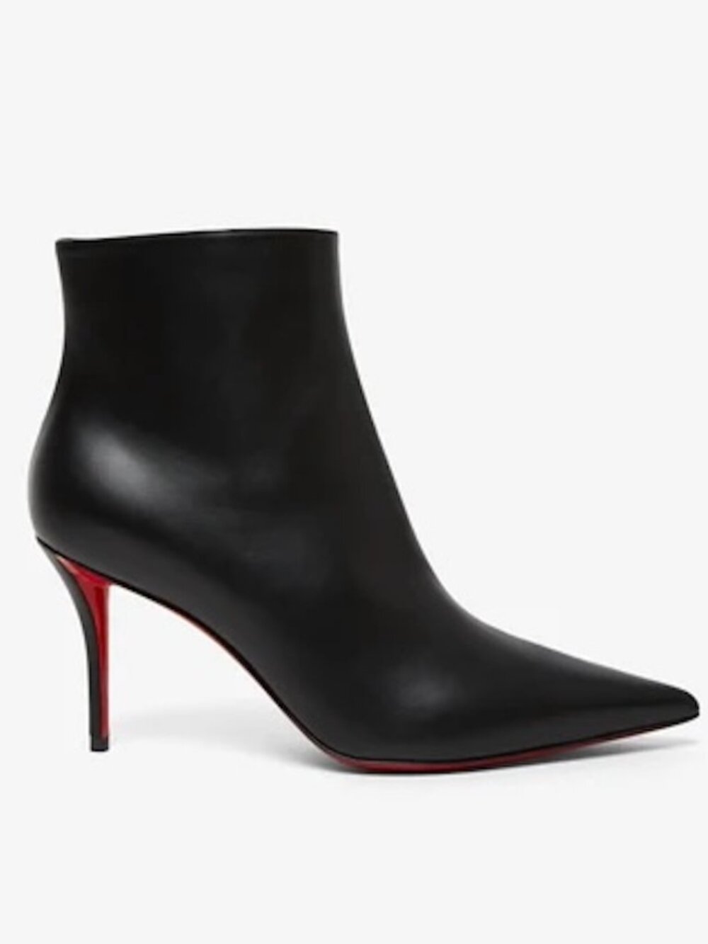 Christian Louboutin SO APOSTROPHA BOOTY 80 Leather Ankle Boots Heel Bootie